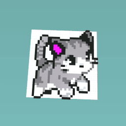 cute cat pixel art