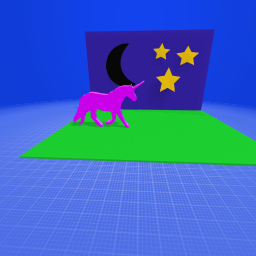 Unicorn at night/ Follow me please