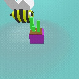 Bee and grass
