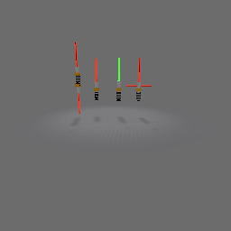 All da lightsabers