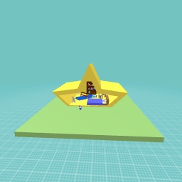Galaxy house and figurine